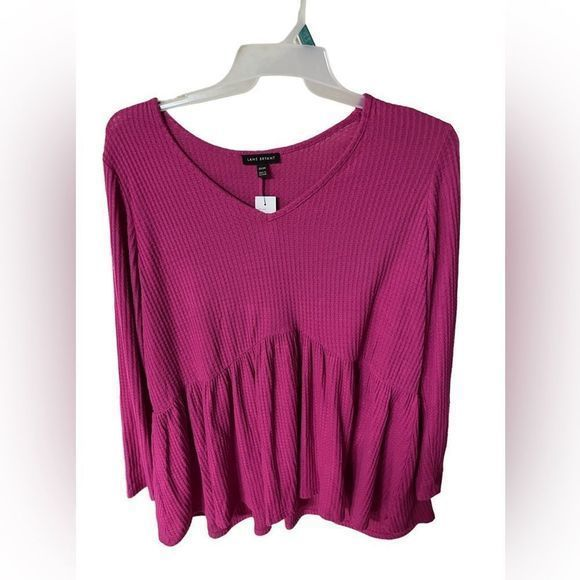 Lane Bryant Tops - Lane Bryant size 22/24‎ long sleeve pink shirt